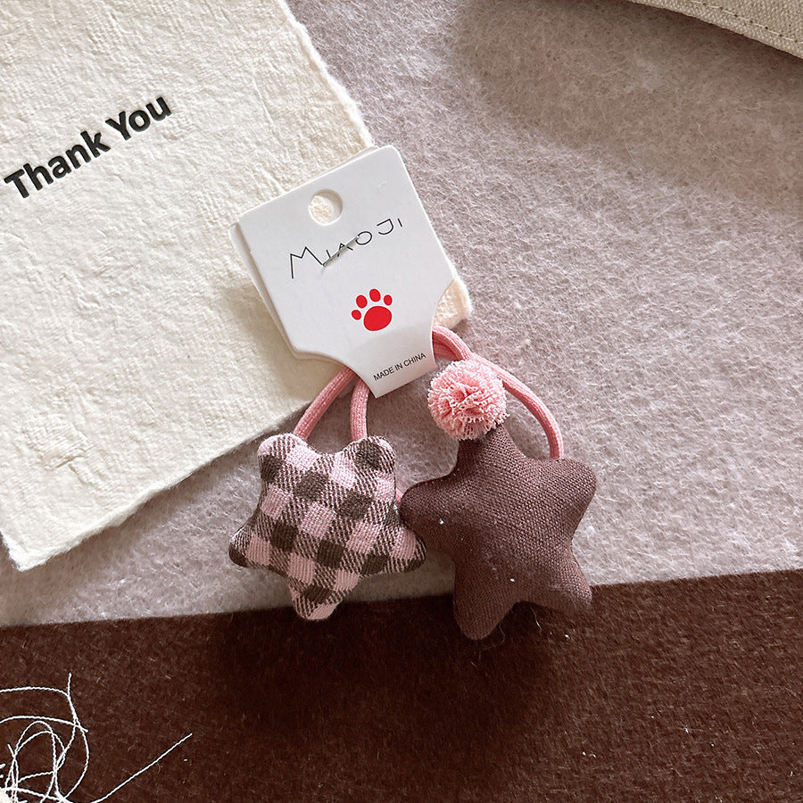 Collection of 2 Geometric Shaped Hair Clips and Hair Ties