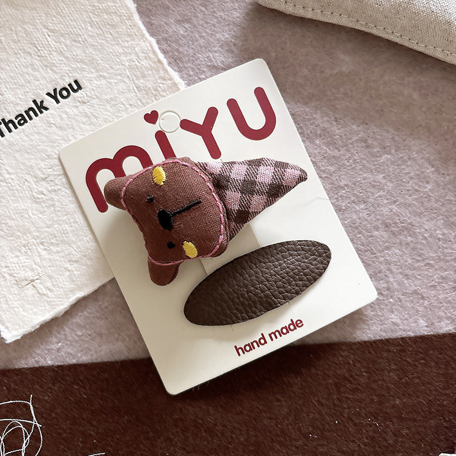 Collection of 2 Geometric Shaped Hair Clips and Hair Ties