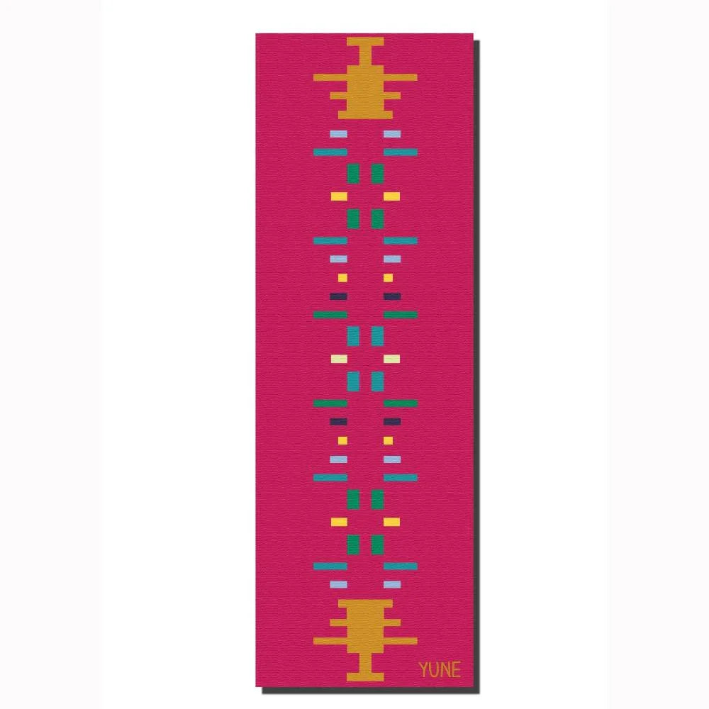 Side view of Yune Yoga SE34 6mm Teal Non-Slip Yoga Mat with cushioning