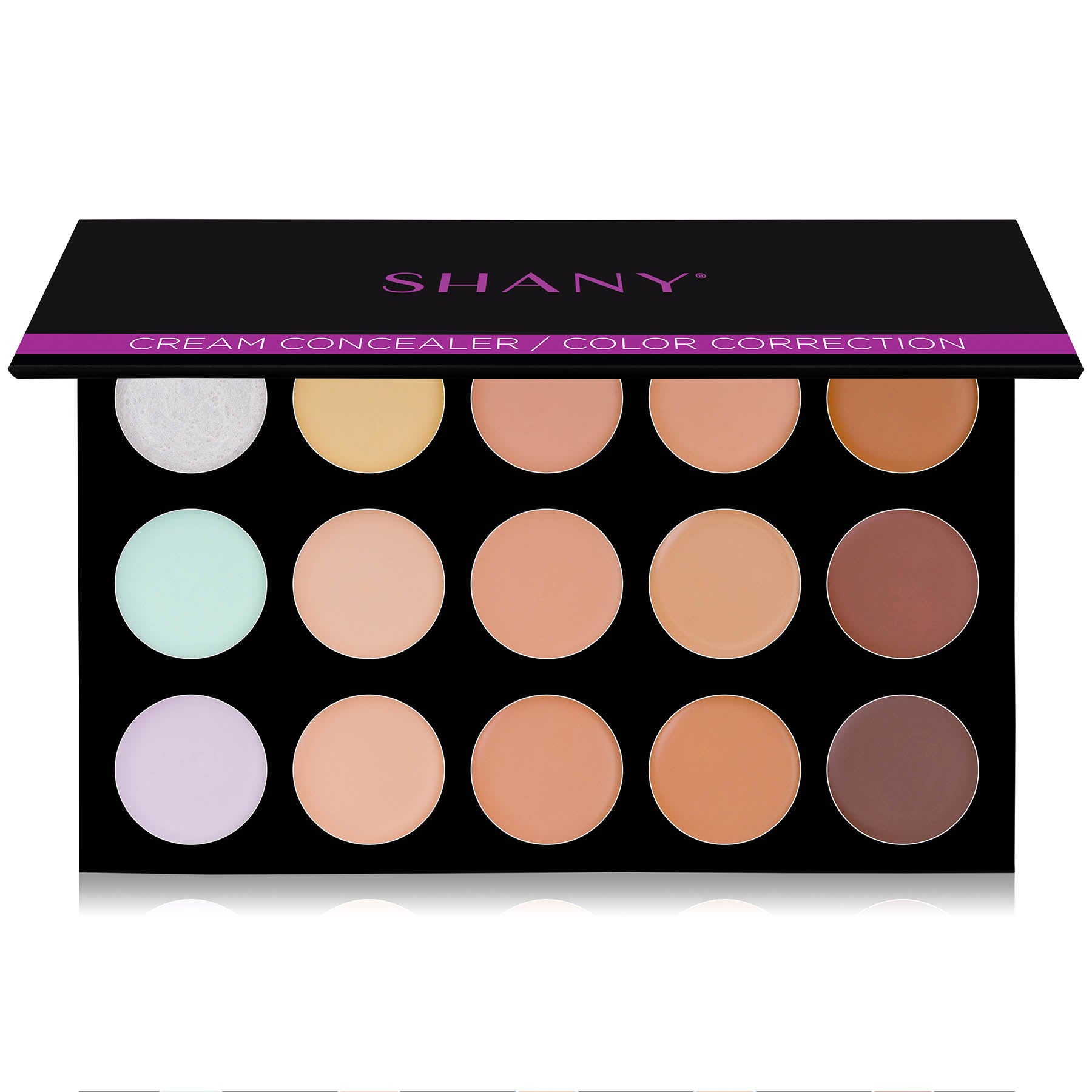 Portable SHANY Mini Masterpiece Makeup Set on a vanity table