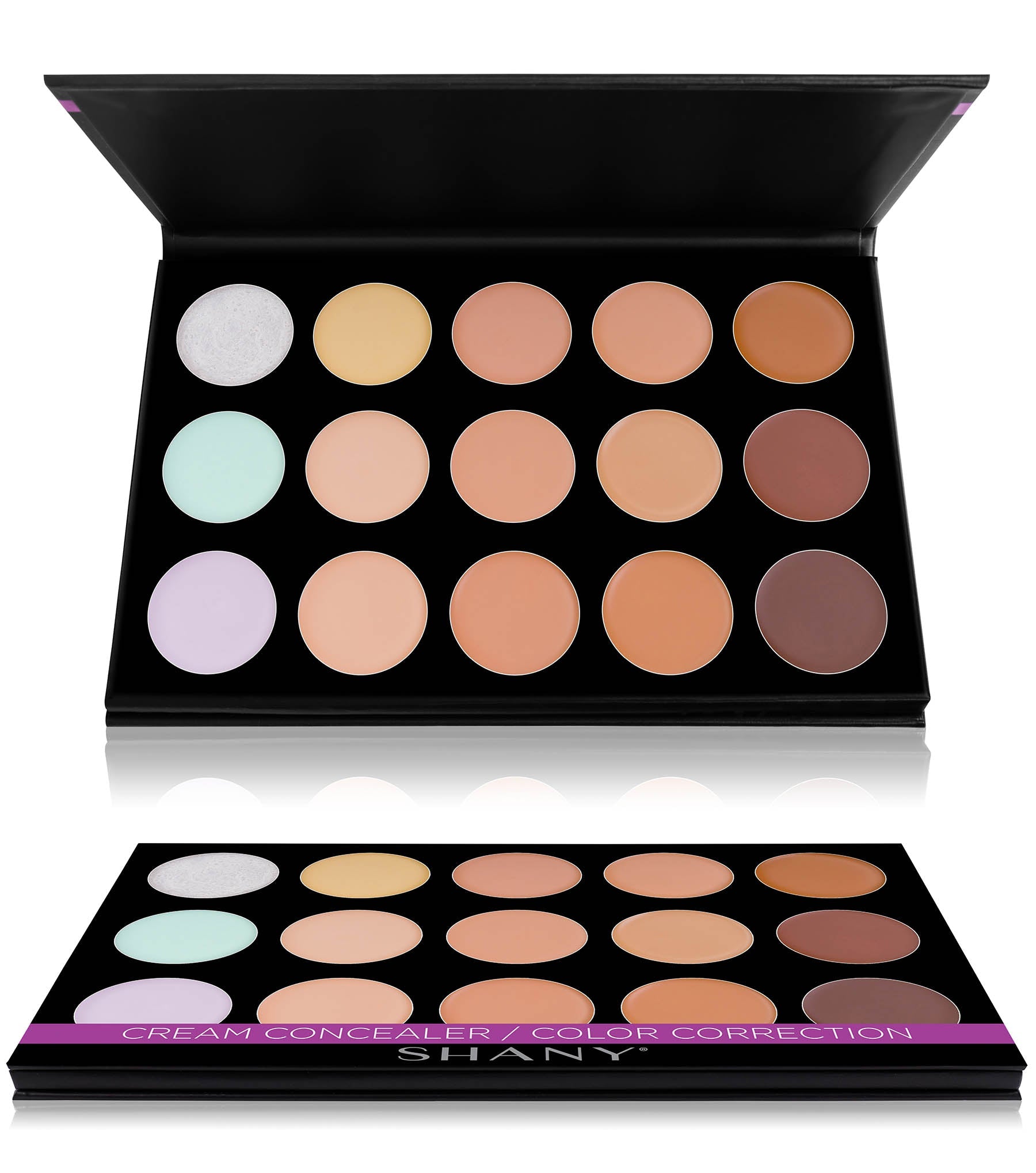 Front view of Ultimate SHANY Mini Masterpiece Makeup Set in vibrant colors