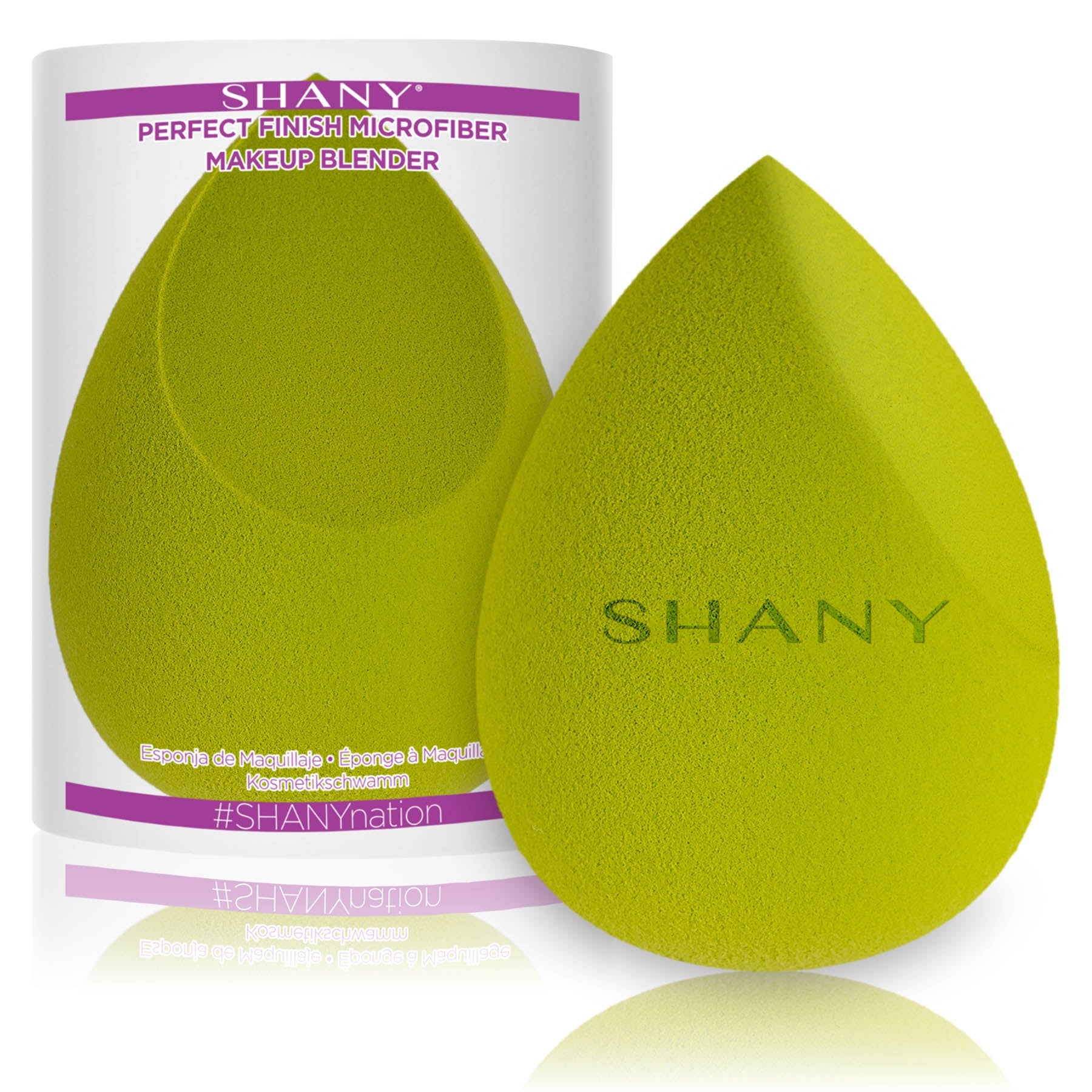 Flawless Microfiber Makeup Blender Sponge by SHANY with makeup products
