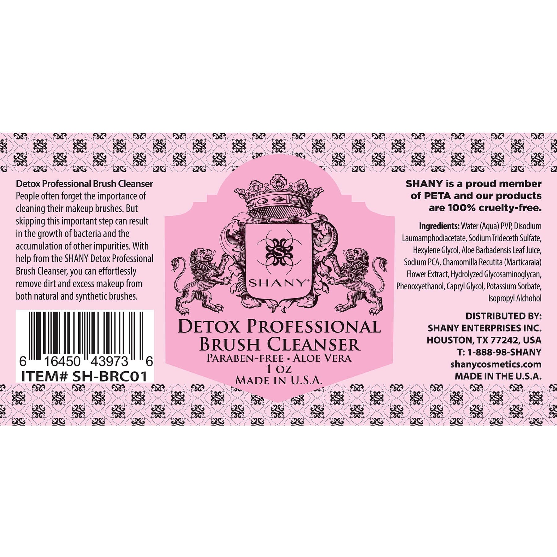 SHANY Detox Makeup Brush Cleanser being applied to a brush