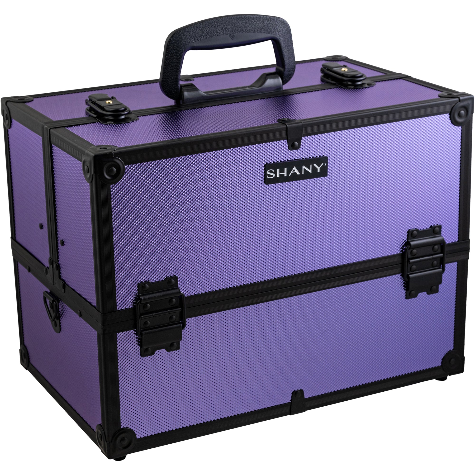 SHANY Makeup Train Case featuring durable ABS plastic construction