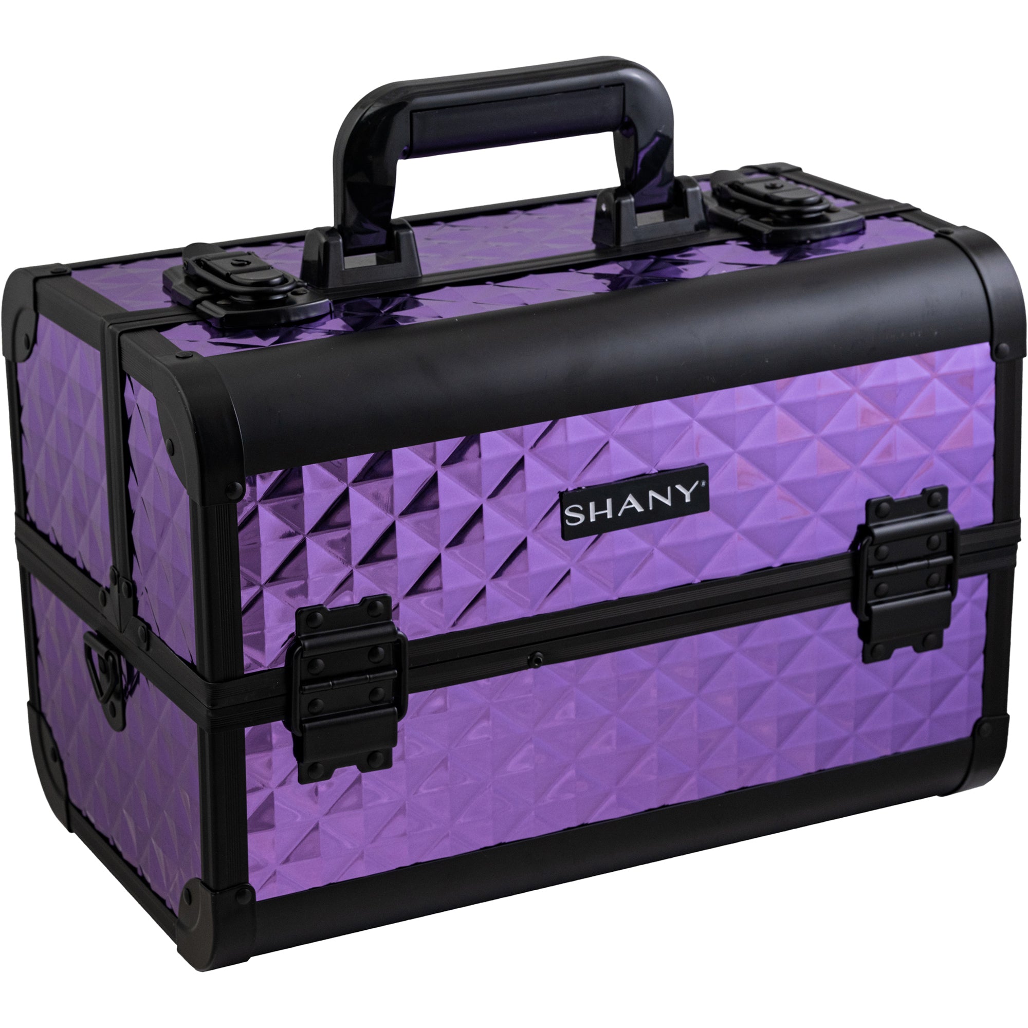 Close-up of durable materials of Premium Fantasy Makeup Train Case by SHANY