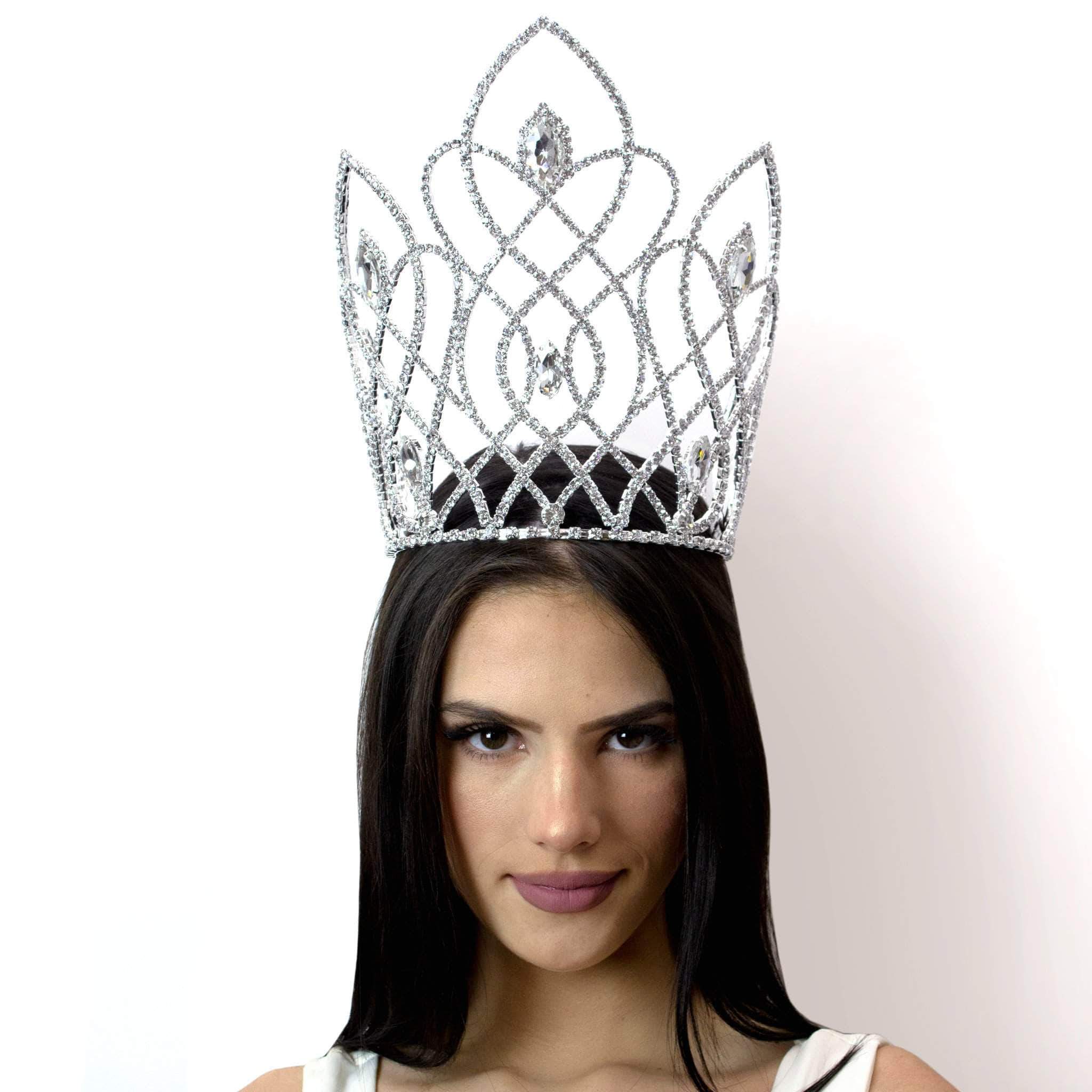 Elegant 9" Adjustable Navette Crown by EJools in stunning detail