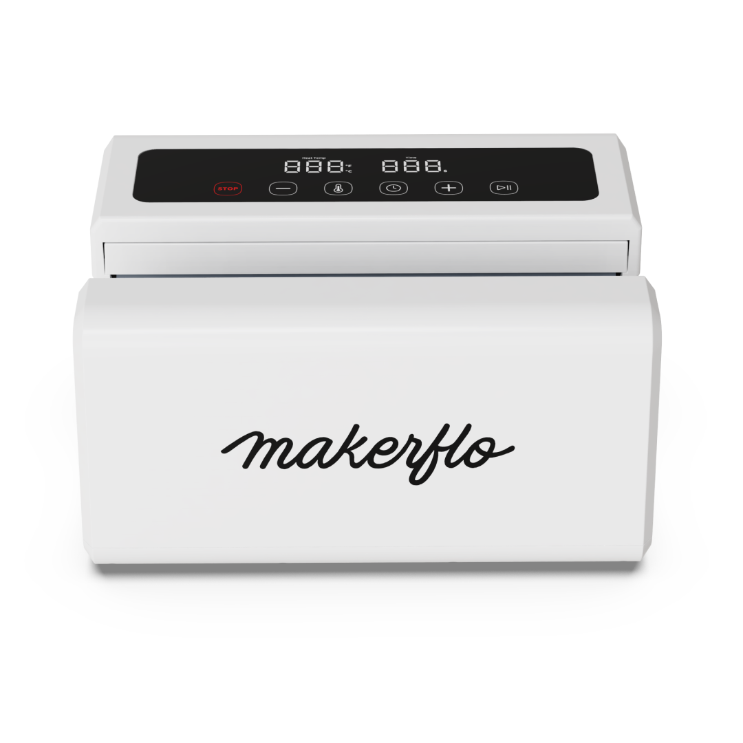 Front view of MakerFlo Automatic Tumbler Press for sublimation projects