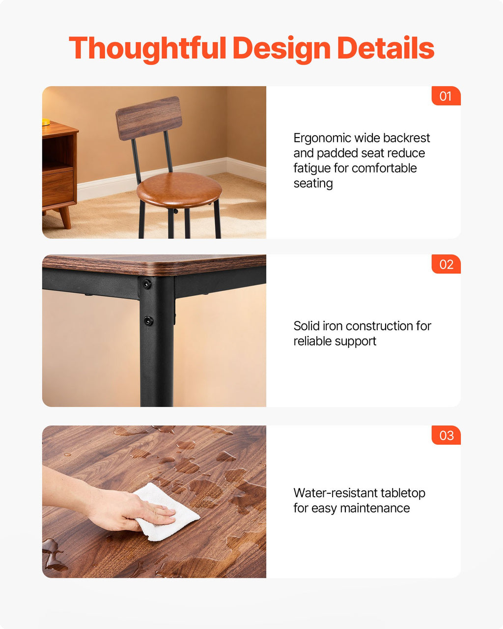 Stylish VEVOR Bar Table Set in modern dining room decor