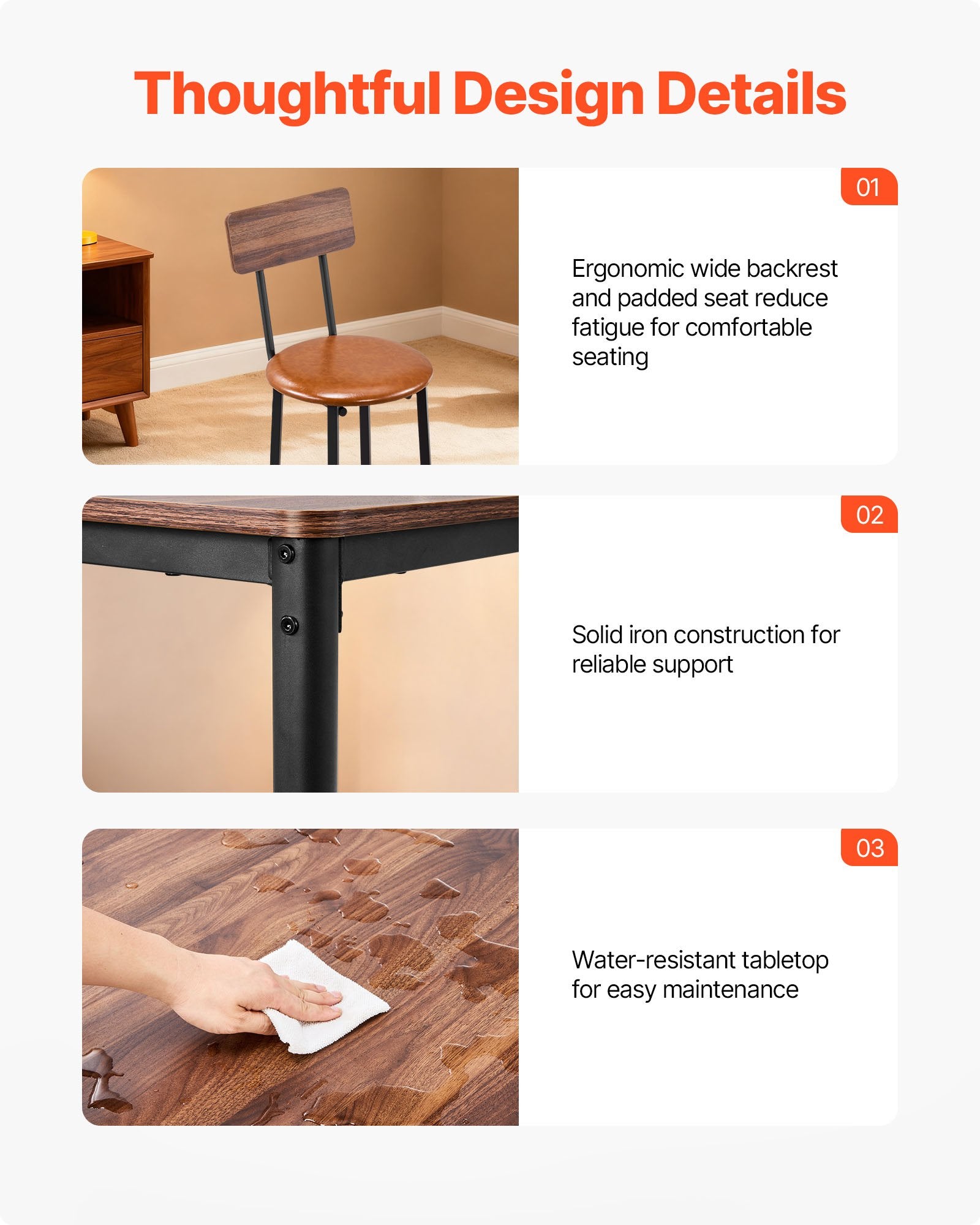 Stylish VEVOR Bar Table Set in modern dining room decor