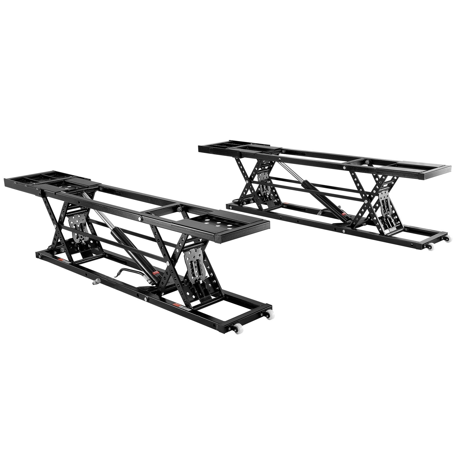 VEVOR Car Lift being operated by a user for vehicle maintenance