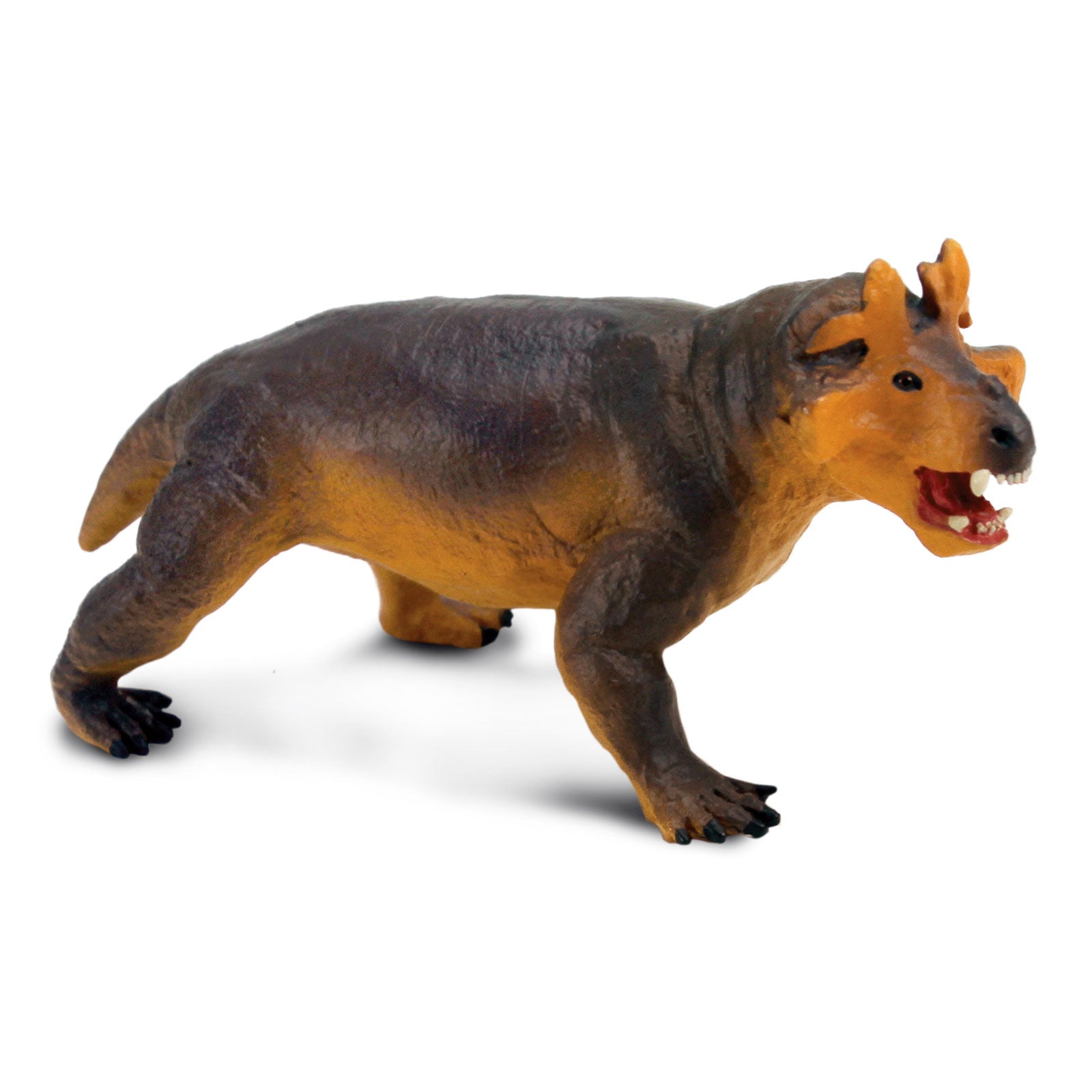 Back view of Estemmenosuchus Toy highlighting its unique features