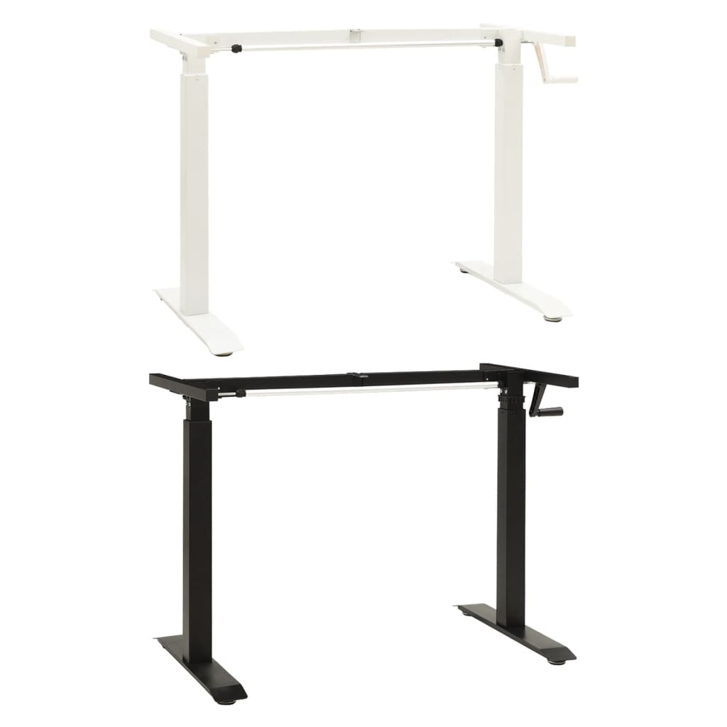 vidaXL Standing Desk Frame Adjustable Legs Computer Desk Base for Home Office