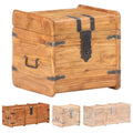 vidaXL Storage Chest Storage Trunk with Latch for Bedroom Solid Wood Acacia