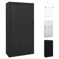 vidaXL Filing Cabinet Lockable Storage Filing Cabinet with Sliding Door Steel