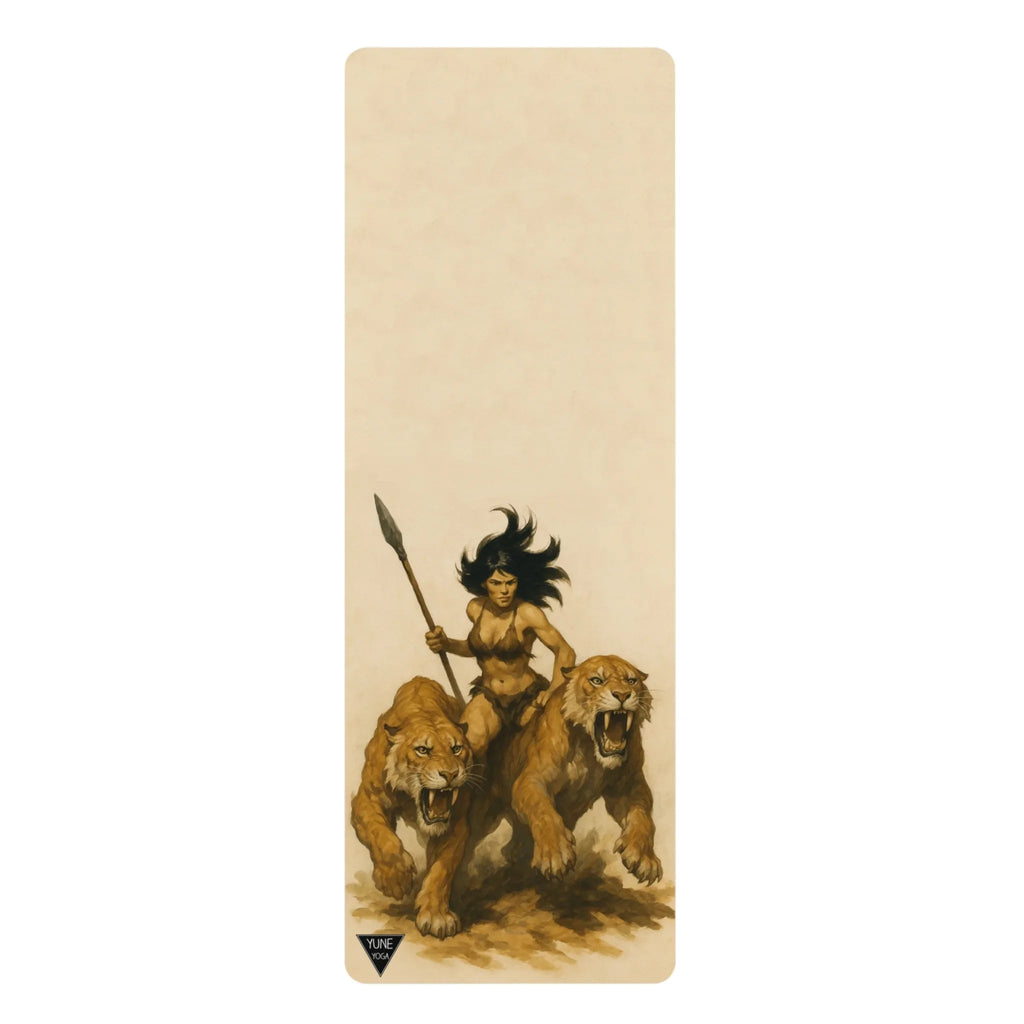 Yoga Mat - Sabertooth Warrior Design