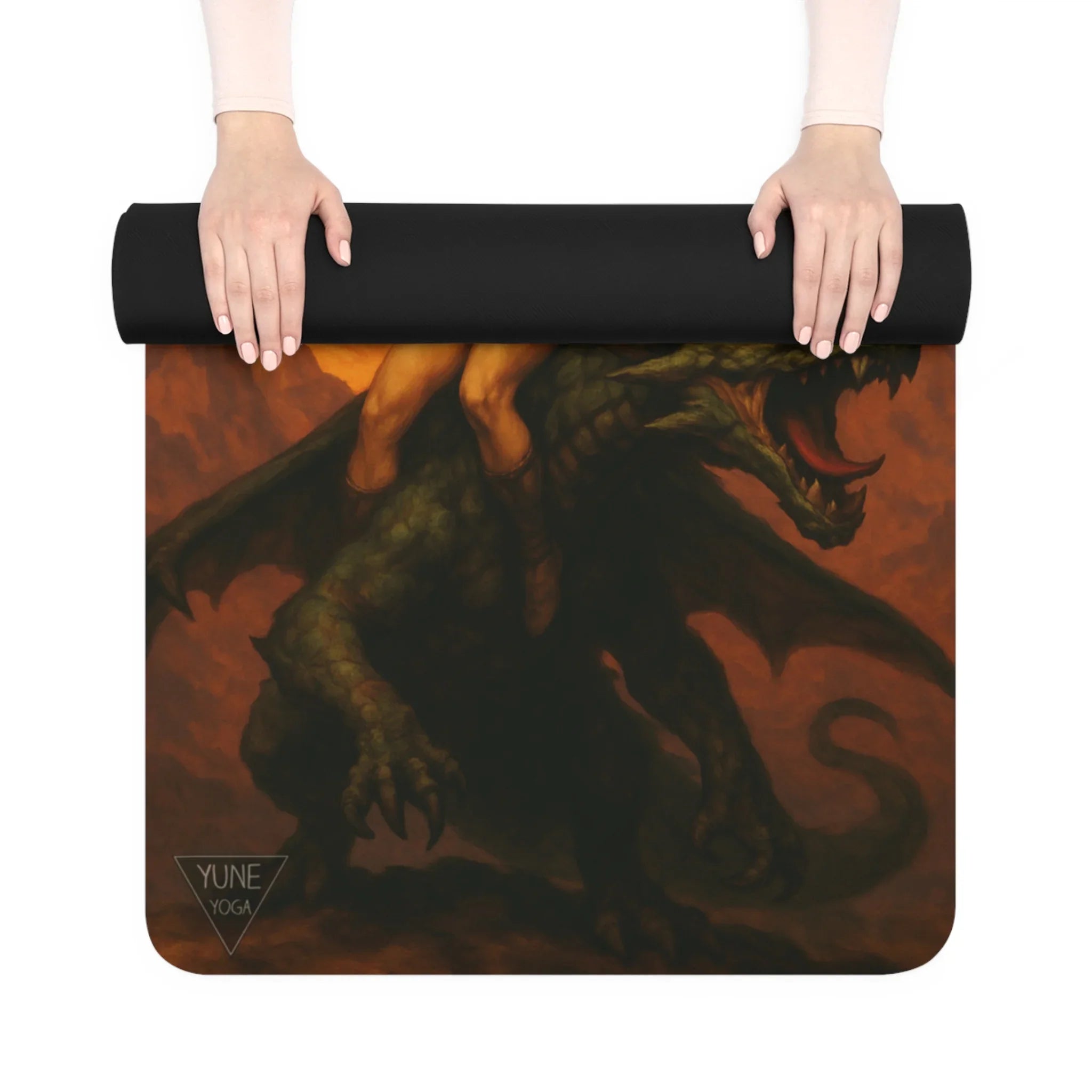 Yoga Mat - Dragon Rider Design